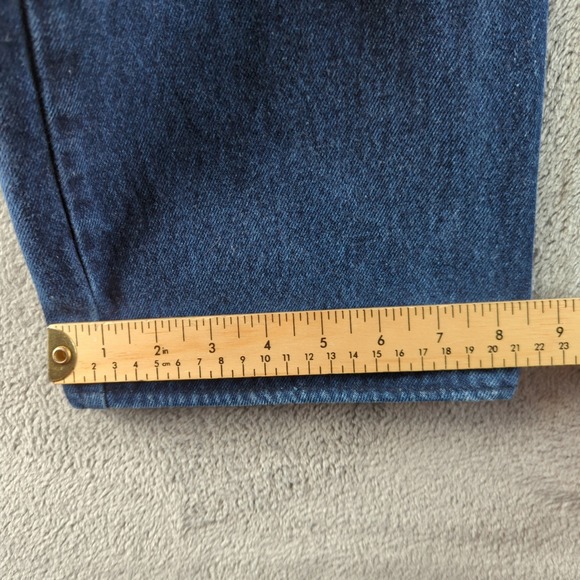 Vintage Levis Orange Tab Jeans Mens 38 (Fits 34x27) Blue Dark Wash Straight - Picture 7 of 13